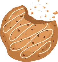 ilustración de diseño de imágenes prediseñadas de galletas caseras sabrosas png