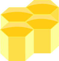 illustration de conception de clipart en nid d'abeille png