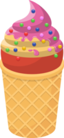 Ilustración de diseño de imágenes prediseñadas de helado png