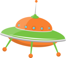 ilustração de design de clipart de conceito de nave espacial ufo png