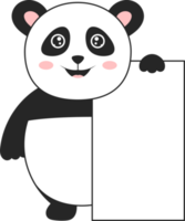 Panda bear clipart design illustration png