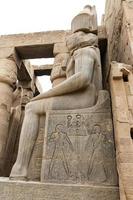 Sculpture in Luxor Temple in Luxor, Egypt photo