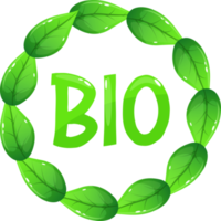 ilustração de design de clipart de emblema bio png
