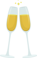 Champagner-Clipart-Design-Illustration png