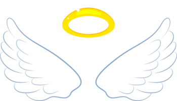 Angel wings clipart design illustration png