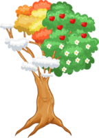 ilustração de design de clipart de árvore png