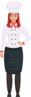 Chef woman clipart design illustration png
