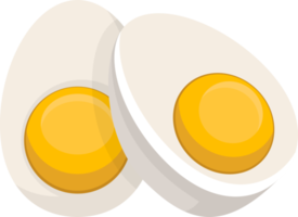 Ilustración de diseño de imágenes prediseñadas de huevo cocido png