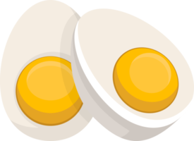 Boiled egg clipart design illustration png