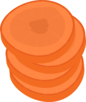 illustrazione di progettazione clipart carota fresca png