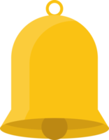 illustration de conception clipart cloche dorée png