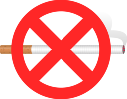 ilustração de design de clipart de sinal de não fumar png