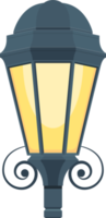 illustration de conception clipart lampadaire vintage png