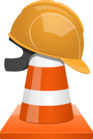 Under construction zone clipart design illustration png