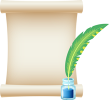 papier défilement clipart conception illustration png