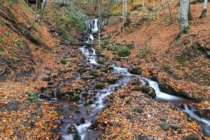 Waterfall in Yedigoller National Park, Bolu, Turkey photo