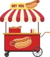 Hot dog clipart design illustration png