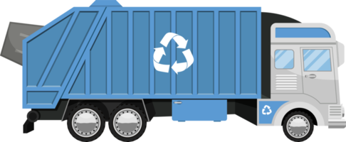 ilustração de design de clipart de caminhão de lixo