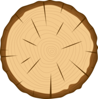 coupe transversale d'illustration de conception clipart arbre en bois