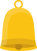illustration de conception clipart cloche dorée png
