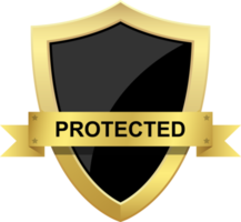 Ilustración de diseño de imágenes prediseñadas de escudo de protección png