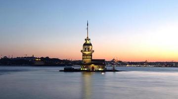 Maidens Tower in Istanbul, Turkey photo