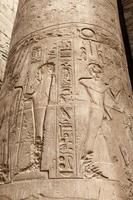 Egyptian Hieroglyphs in Luxor Temple, Luxor, Egypt photo