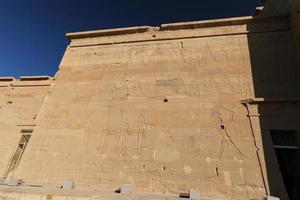 Scene in Philae Temple, Aswan, Egypt photo