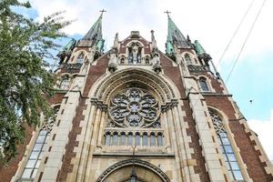 iglesia de olha y elizabeth en lviv, ucrania foto