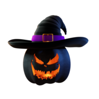 abóbora de bruxa para elementos de design de halloween png