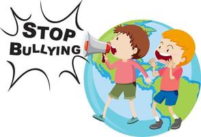 Stop bullying concept vector