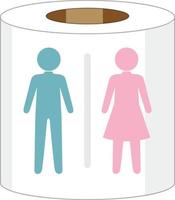 Man and woman restroom sign vector