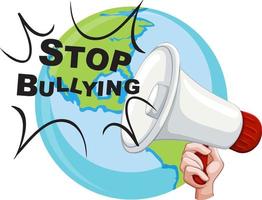 Stop bullying concept vector