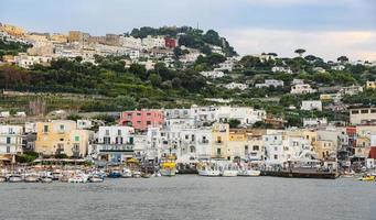 General view of Capri Island in Naples, Italy photo