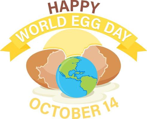 World egg day banner or logo design