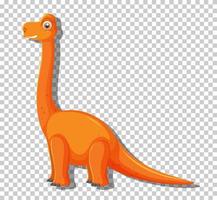 Lindo dinosaurio diplodocus aislado vector