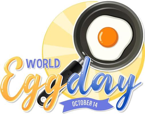 World egg day banner or logo design