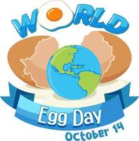 World Egg Day Poster vector