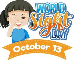 World Sight Day Concept Vector