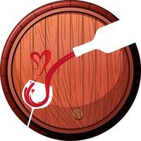 Red wine drink concept vector