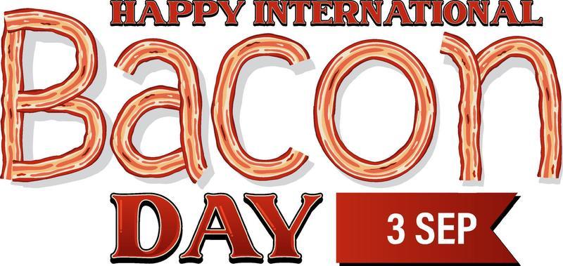 International Bacon Day Banner Template