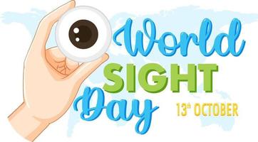 World Sight Day Poster Design vector