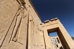 Scene in Philae Temple, Aswan, Egypt photo