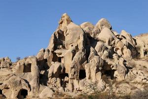 formaciones rocosas en capadocia, nevsehir, turquía foto