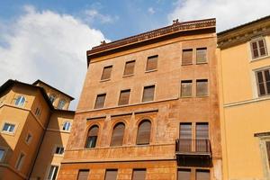 Facade of a Building in Rome, Italy photo