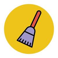 Trendy Broom Concepts vector