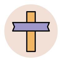 Trendy Holy Cross vector