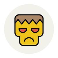 Trendy Devil Face vector