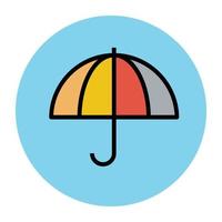 Trendy Umbrella Concepts vector