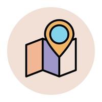 Trendy Location Pin vector